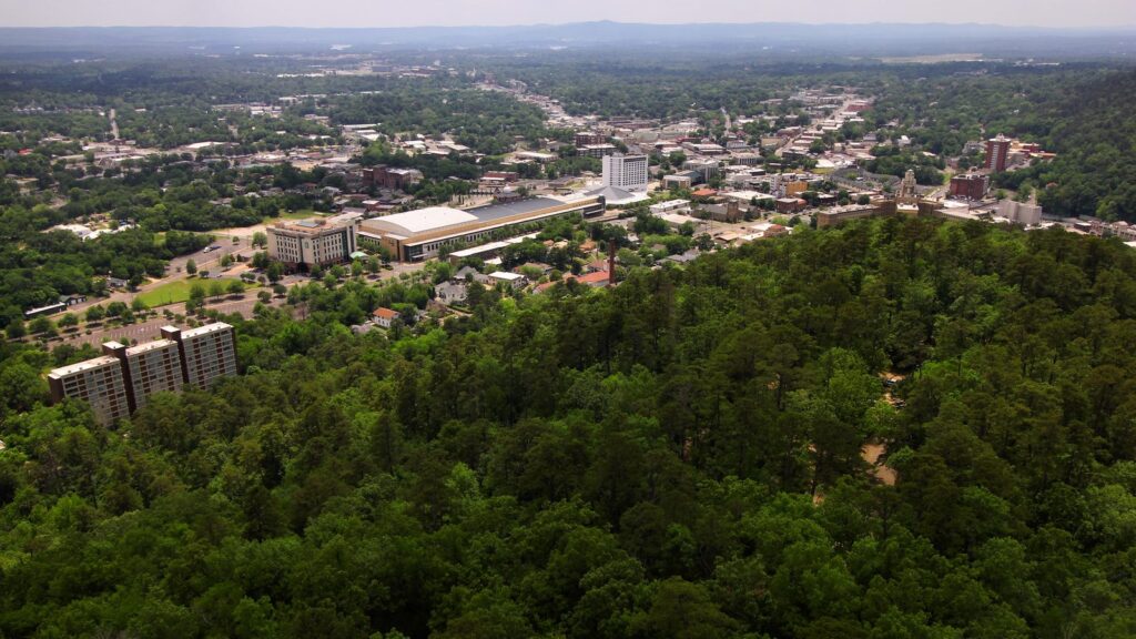 Hot Springs, AR seen from the Mountain Tower observation deck